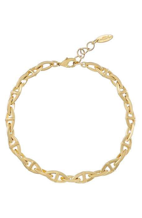 Ettika Chain Link Anklet in Gold