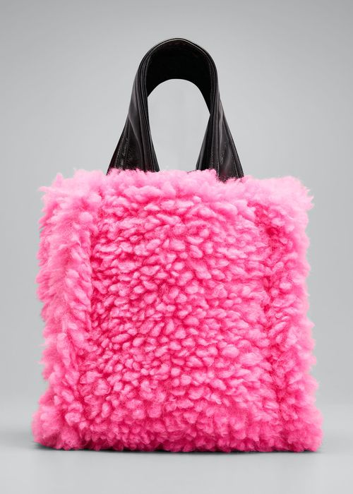 Lucillie Small Faux Fur Tote Bag