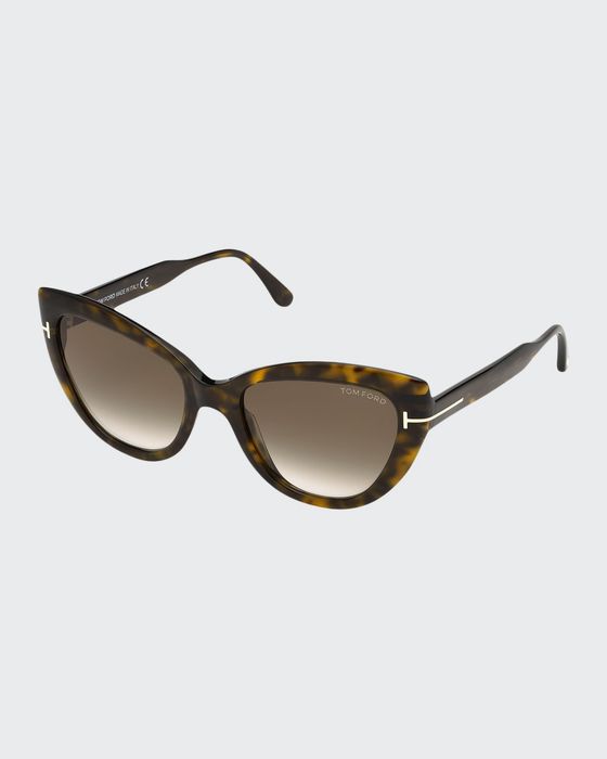 Anya Cat-Eye Monochromatic Sunglasses