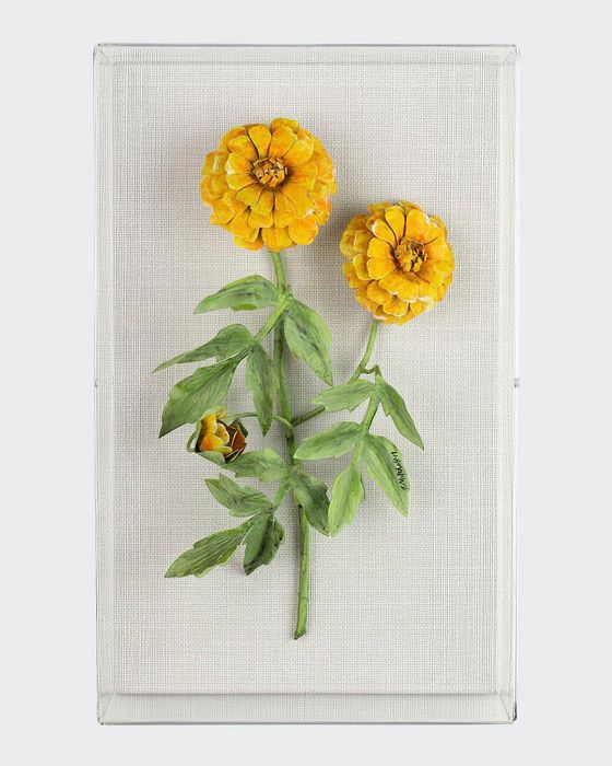 Marigold October Birth Flower Wall Art