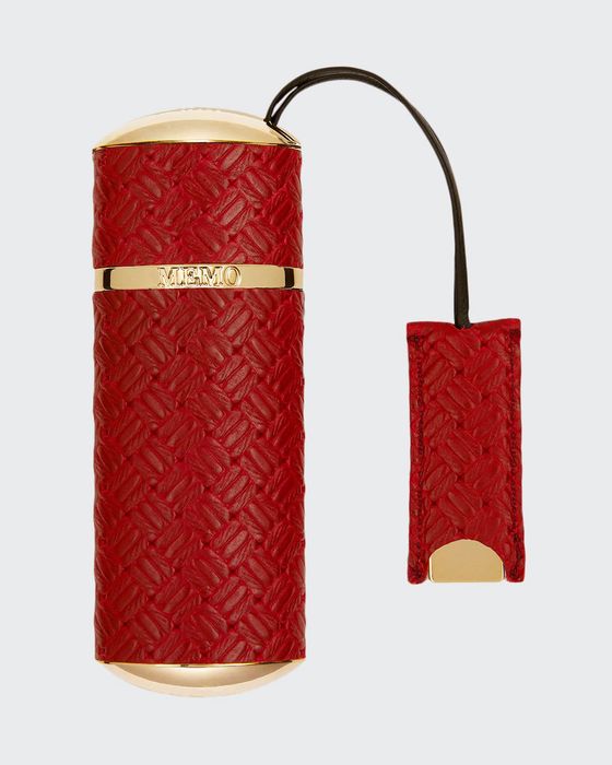 Red Knitted Refillable Travel Spray