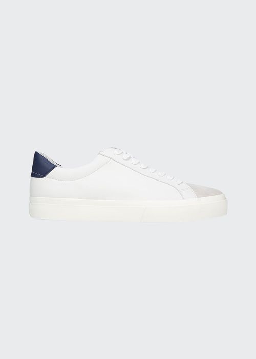Men's Fulton Mix-Leather Low-Top Sneakers