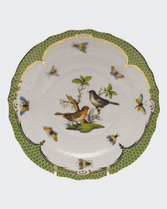 Rothschild Bird Green Motif 05 Salad Plate