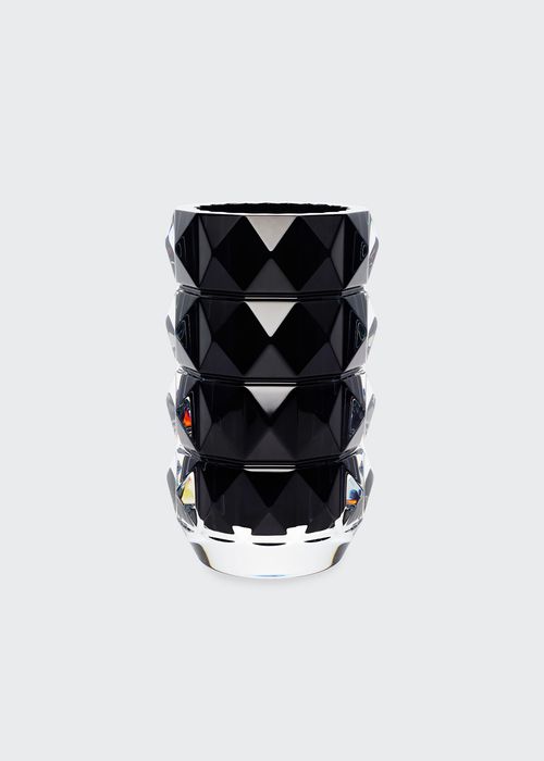 Louxor Black Crystal Vase