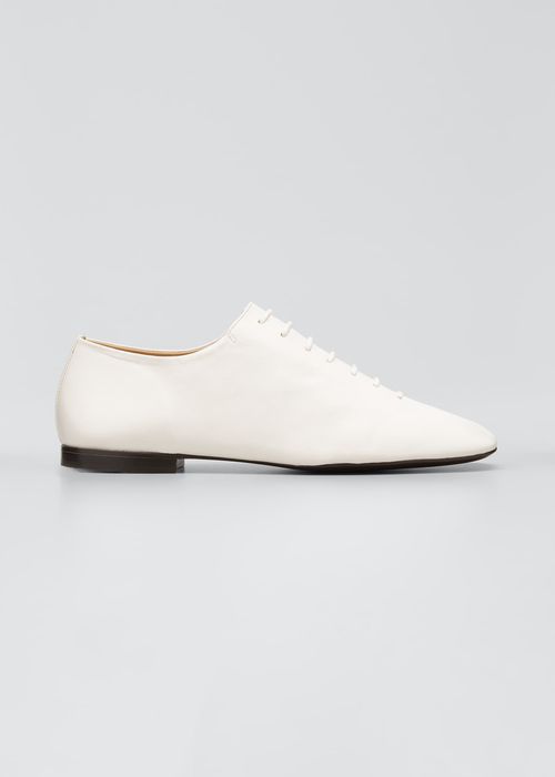Leather Lace-Up Derby Loafers