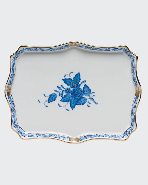 Chinese Bouquet Blue Small Tray