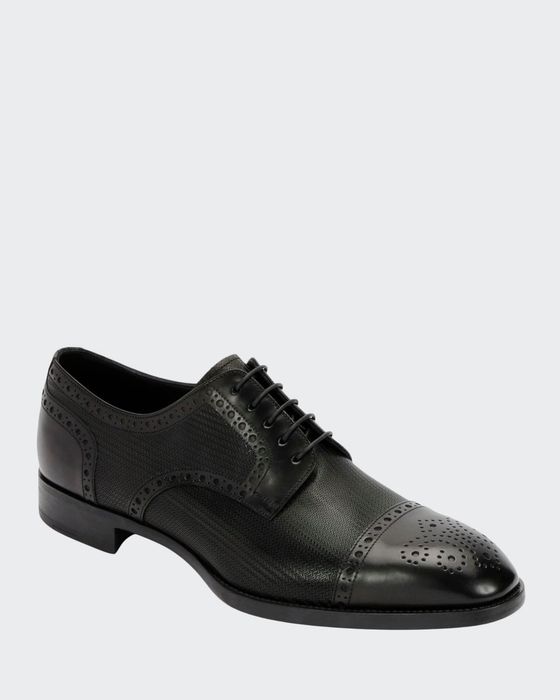 Men's Calf Leather Brogue Derby Shoe