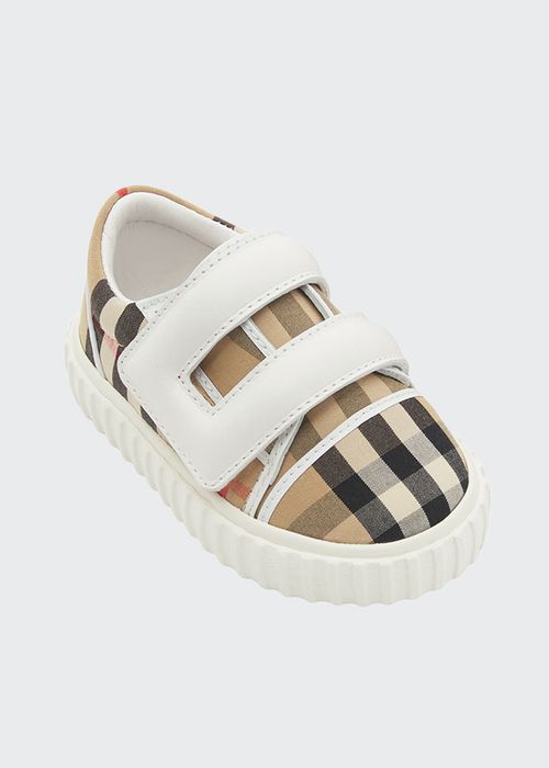 Kid's Mark Vintage Check Canvas Sneakers, Baby