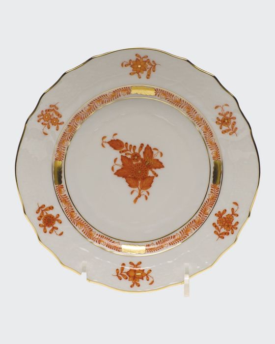 Rust Chinese Bouquet Bread & Butter Plate