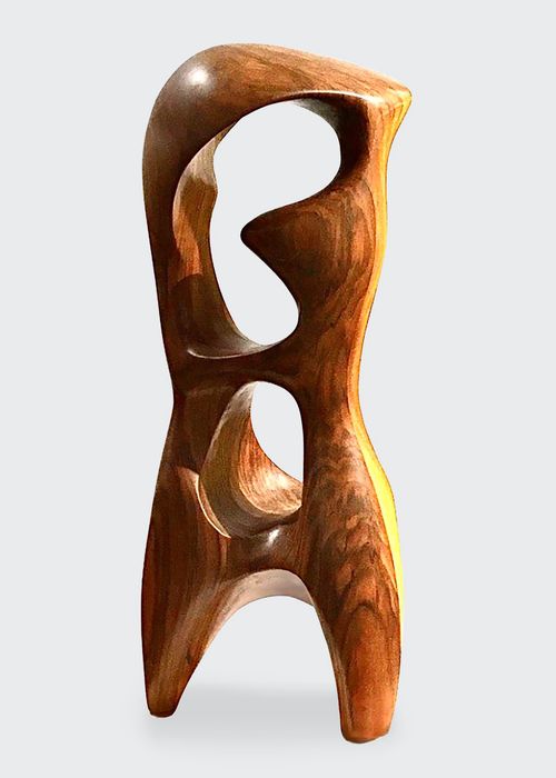 Wood "Totem" Sculpture By Raul Varnerin, 1970s