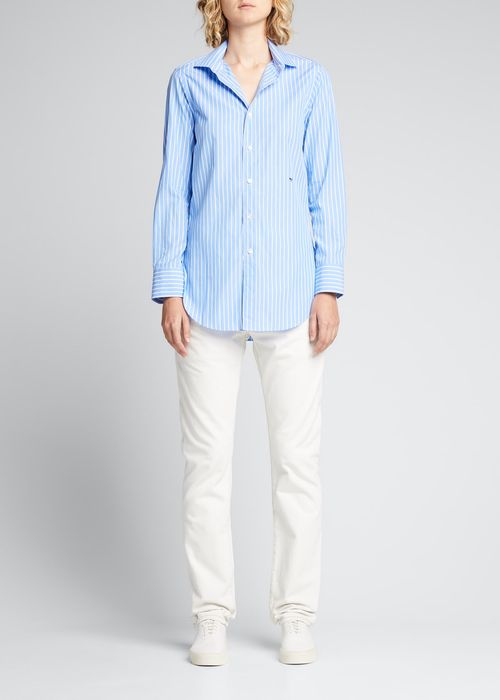 Classic Striped Button-Up Shirt