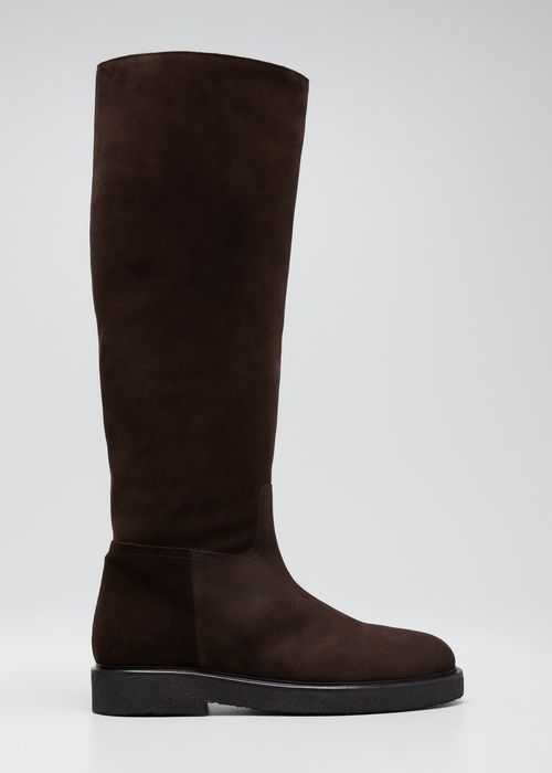 Model 49 Suede Riding Boots