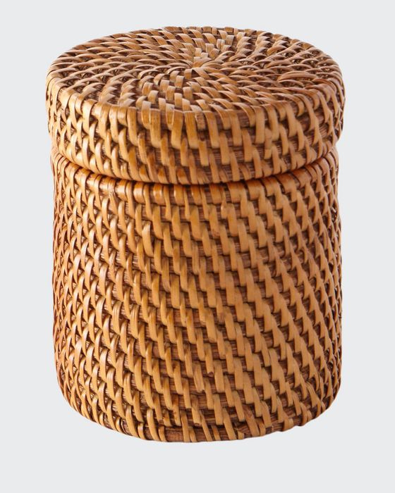 Dalton Round Rattan Canister