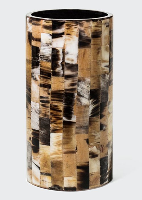 Horn Domino 10" Cylinder Vase