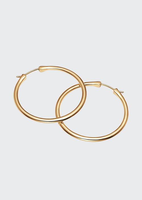 18k Gold Classic Hoop Earrings