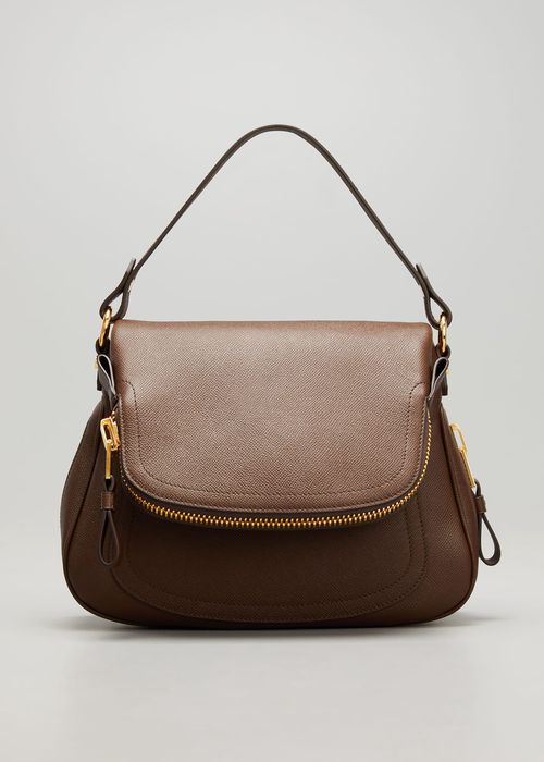 Jennifer Medium Grained Leather Shoulder Bag