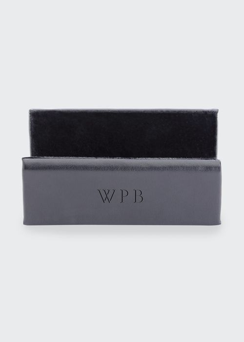 Personalized Leather Business Card Display Holder