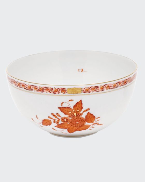 Chinese Bouquet Rust Small Bowl