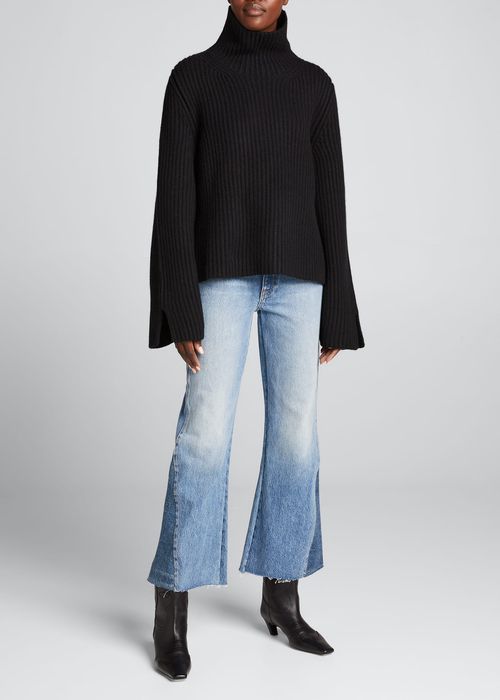 Molly Stand-Collar Cashmere Sweater
