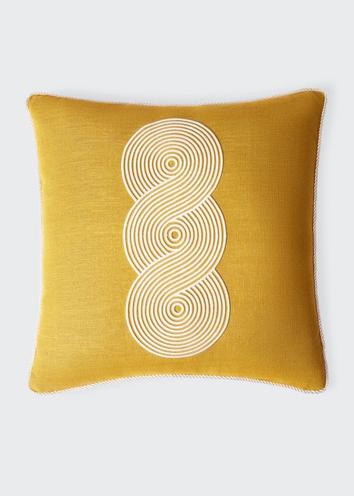 Pompidou Loops Pillow, Ochre