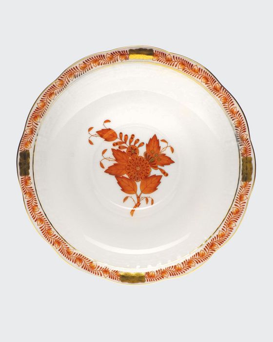 Rust Chinese Bouquet Saucer