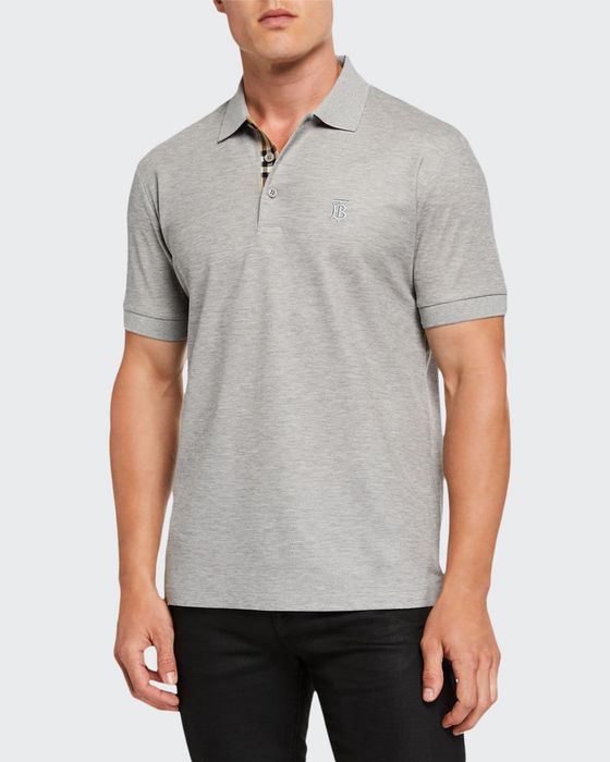 Men's Eddie Pique Polo Shirt, Gray