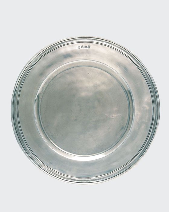 Scribed Rim Large Charger Plate