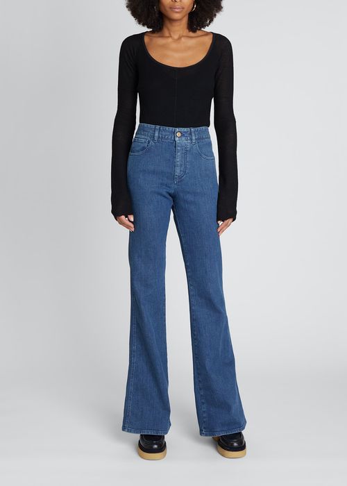Signature High-Rise Bootcut Jeans