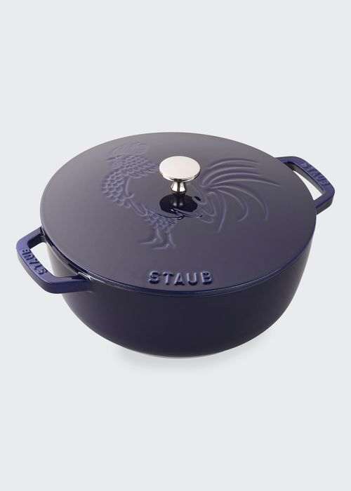 3.75-Qt. Essential French Oven Rooster with Lid, Dark Blue
