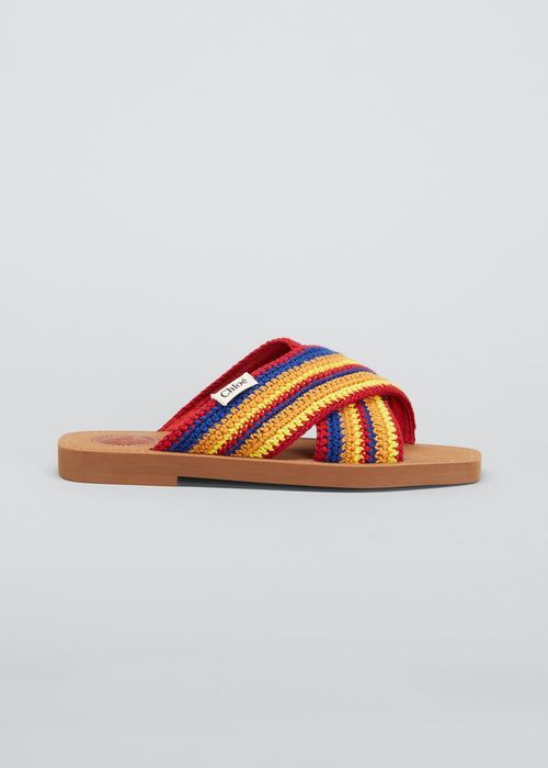 Woody Multicolored Crochet Sandals