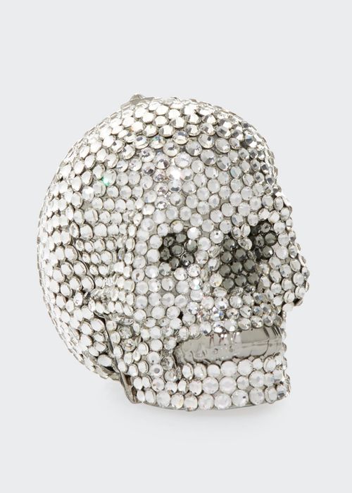 Skull Beaded Crystal Pillbox