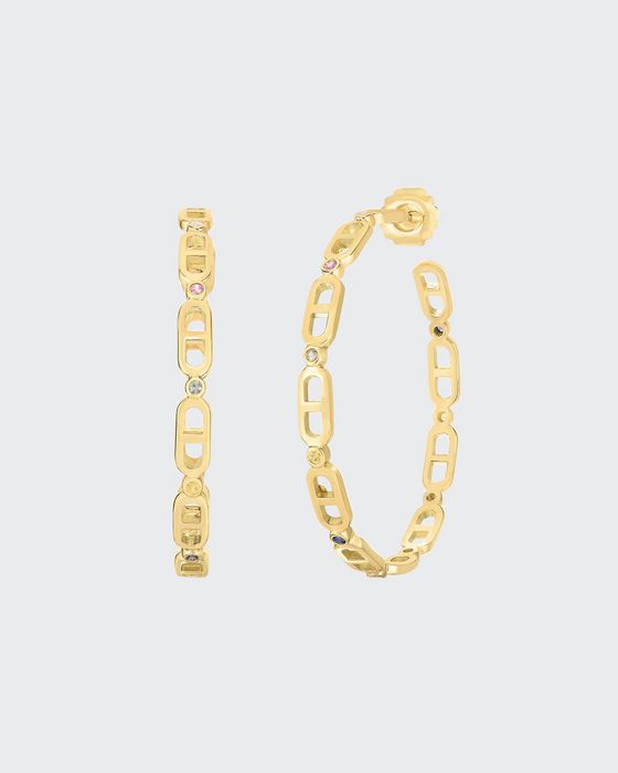 Cheval 18k Gold Hoop Earrings - Large