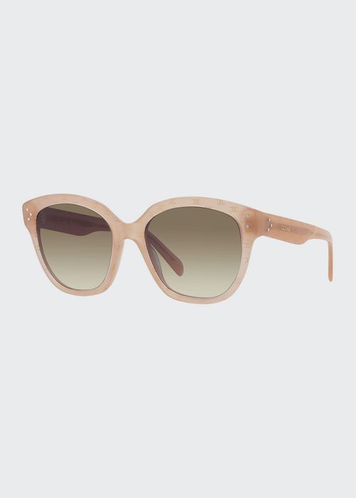 Monogramed Square Acetate Sunglasses
