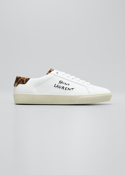Court Classic Leopard-Print Low-Top Sneakers