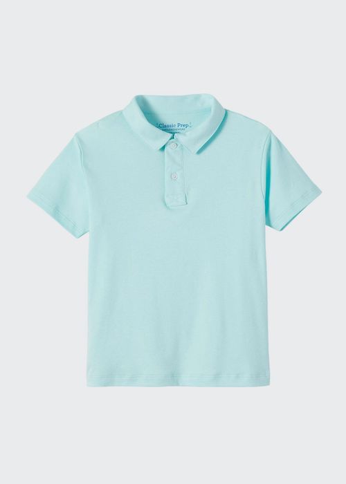 Boy's Henry Solid Cotton Short-Sleeve Polo Shirt, Size 3M-14