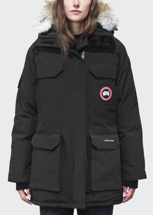 Expedition Multi-Pocket Parka Coat w/ Fur Hood