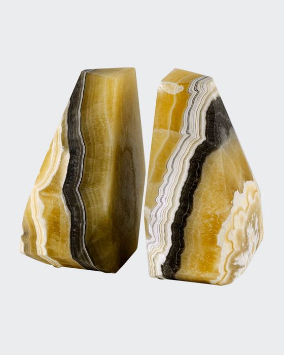Sonora Onyx Bookends, Set of 2