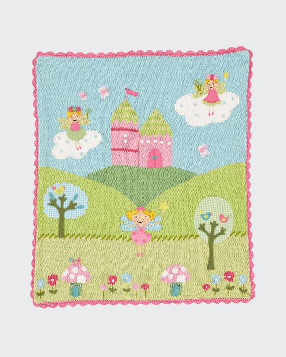 Kids' Enchanted Castle Scalloped Blanket