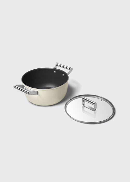 9" Nonstick Casserole Pan, Cream