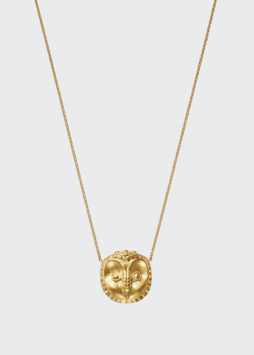 18k Gold Ibis Pendant Necklace