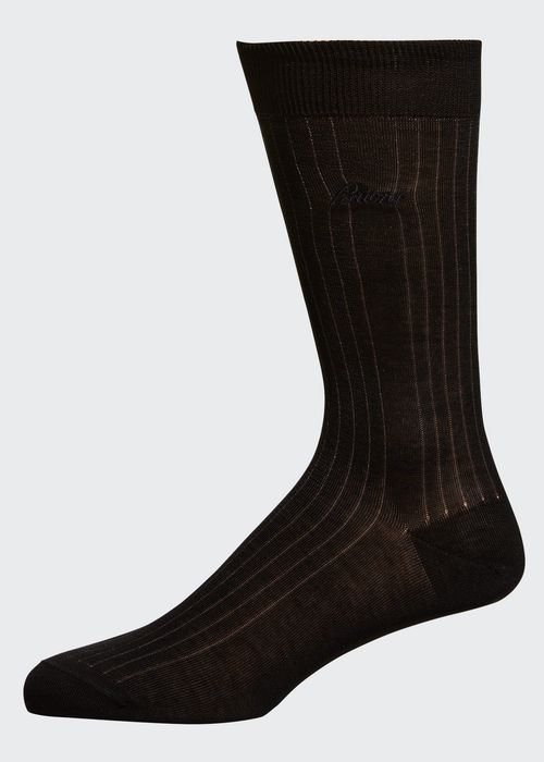 Men's Logo Stripe Crew Socks