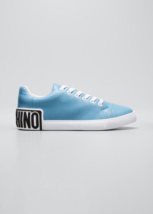 Men's Logo Low-Top Sneakers, Light Blue