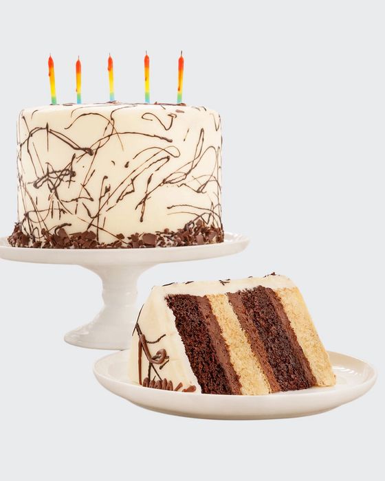 Happy Birthday Combo 4-Layer Cake, Serves 8-10