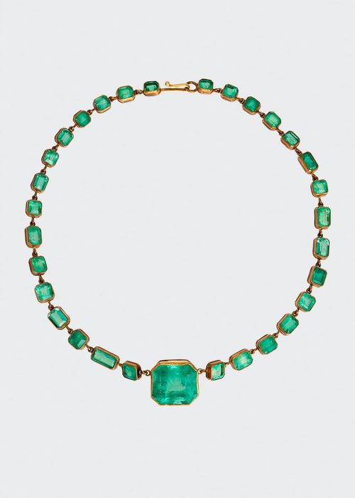 Colombian Emerald Short Riviere Necklace