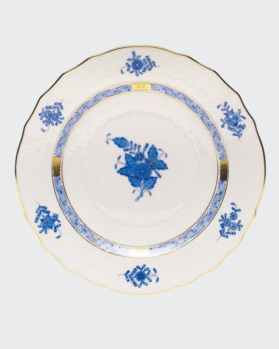 Blue Chinese Bouquet Salad Plate