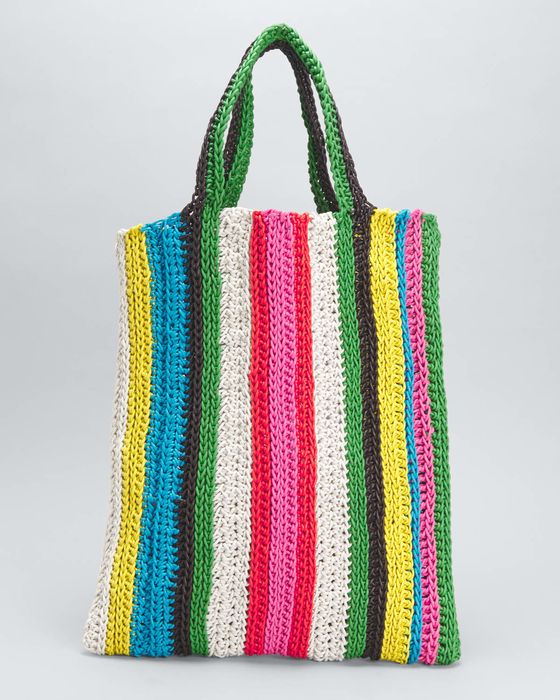 Knit North-South Tote Bag