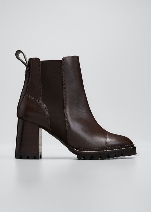 Mallory Leather Chelsea Booties