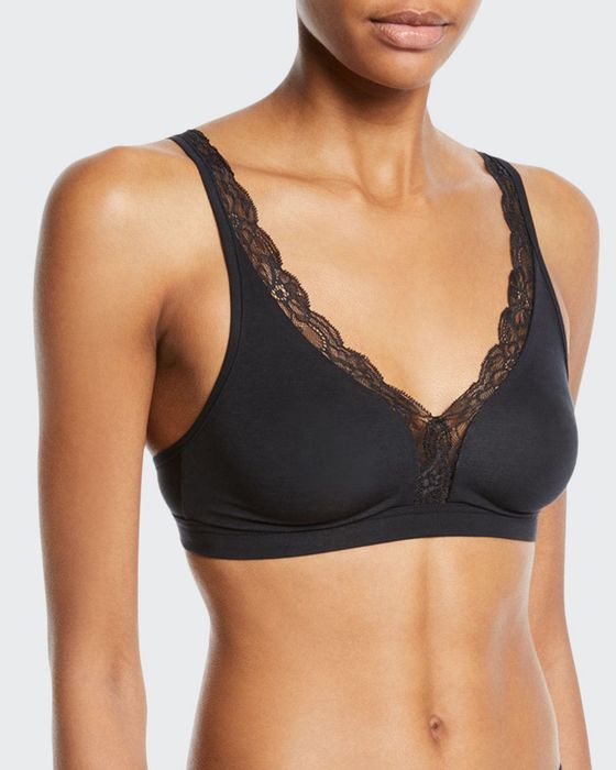 Cotton Lace Wire-Free Soft Cup Bra