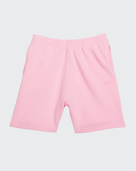 Kid's Logo Cotton Pull-On Shorts, Size 2-10