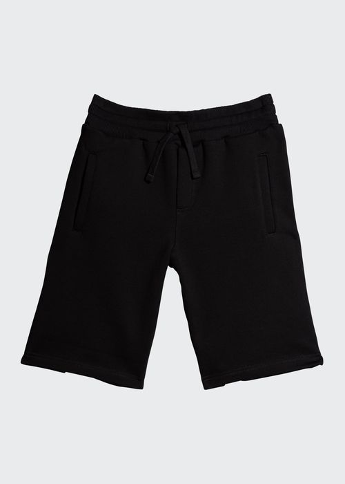 Boy's Logo Drawstring Jogger Shorts, Size 8-12